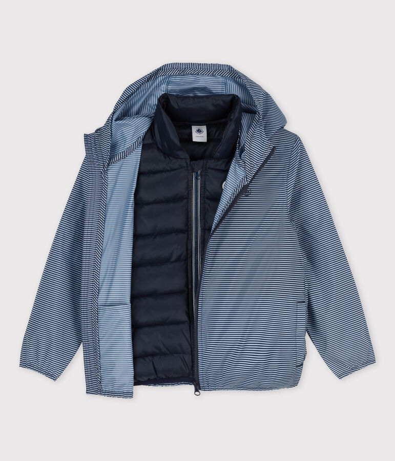 Giacca a vento 3 in 1 bambina - bambino blu