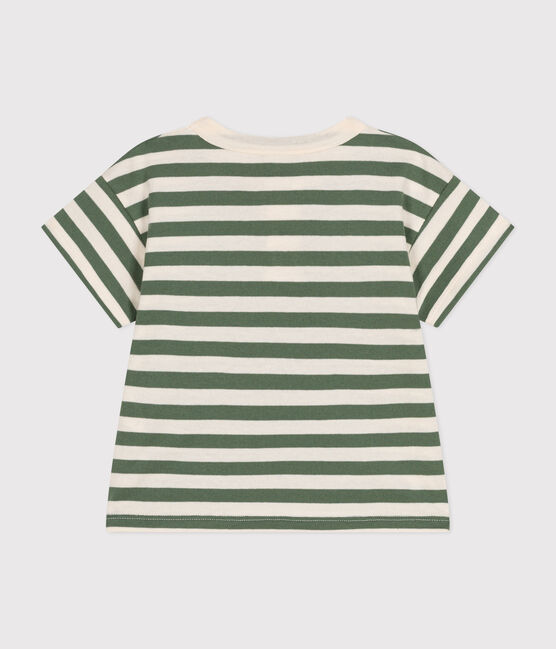 T-shirt bebè a maniche corte in jersey verde CROCO/ AVALANCHE