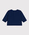 T-shirt a maniche lunghe in jersey sottile neonato blu MEDIEVAL