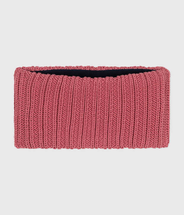Snood in maglia foderata in pile neonato rosa