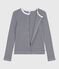 Cardigan in cotone a righe donna blu/bianco