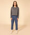 Cardigan con bottoni automatici in tubique Donna verde THUYA