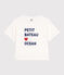 T-shirt Le Boxy in cotone donna bianco MARSHMALLOW