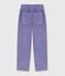 Pantaloni in velluto bambino viola