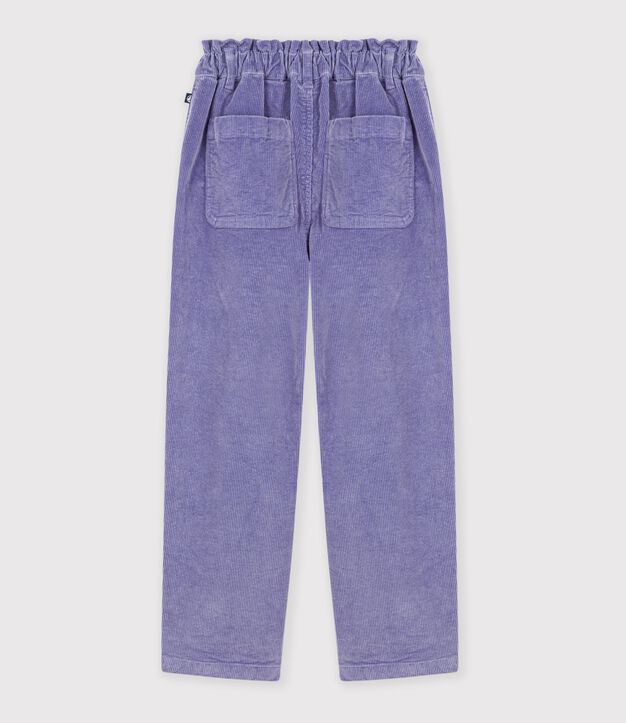 Pantaloni in velluto bambino viola