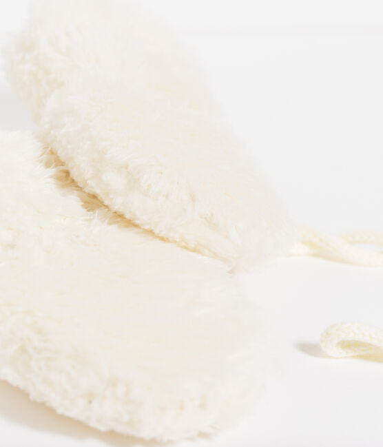 Muffole bebè femmina bianco MARSHMALLOW