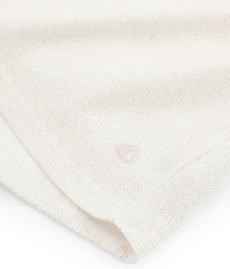 T-shirt a maniche corte bambina bianco/rosa