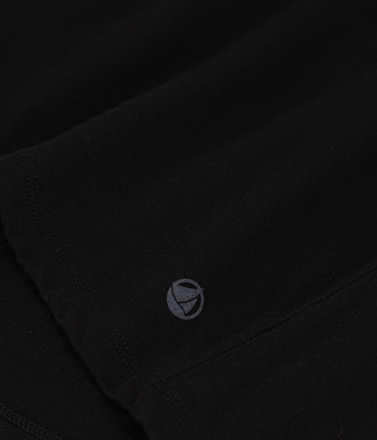 T-shirt LE DROIT girocollo in cotone Donna nero BLACK