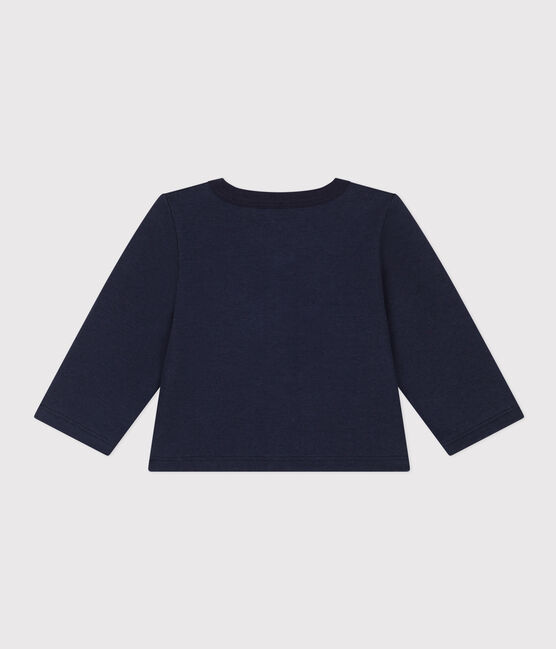 Cardigan in jersey spesso per bebè blu SMOKING