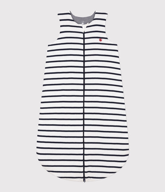 Sacco nanna in cotone a righe TOG 2 bianco MARSHMALLOW/blu SMOKING