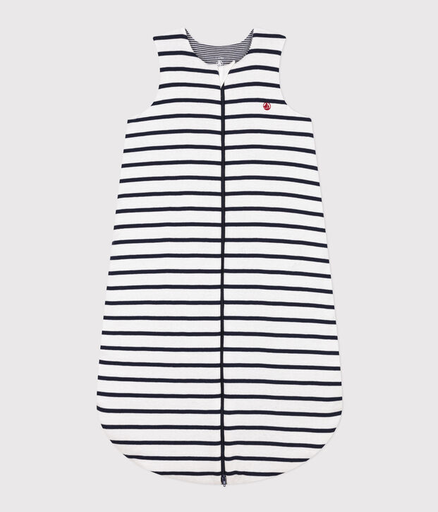 Sacco nanna in cotone a righe TOG 2 bianco/blu