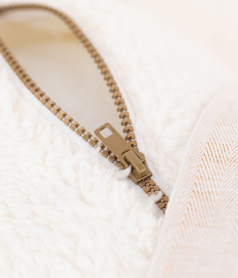 Borsa polochon in sherpa bianco