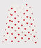 Cardigan scaldacuore in cotone Donna bianco MARSHMALLOW/rosso TERKUIT