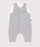 Completo con tutina e body in cotone per bebè bianco MARSHMALLOW/blu SMOKING