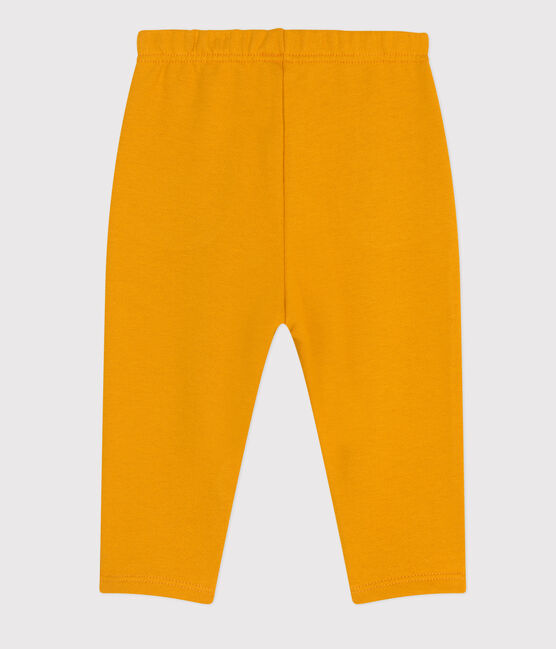 Pantaloni in tessuto felpato per bebè giallo BOUDOR