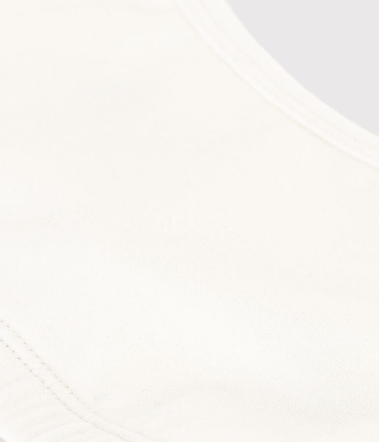 Brassi&egrave;re donna in cotone elastam tinta unita bianco