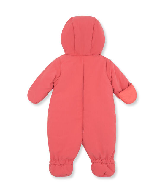 Tutina da pilota bebè unisex in microfibra rosa Cosmetique