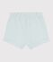 Shorts in cotone tinta unita neonato blu