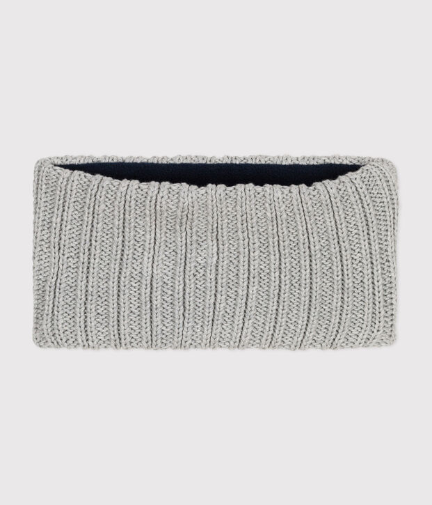 Snood in maglia foderata in pile neonato grigio
