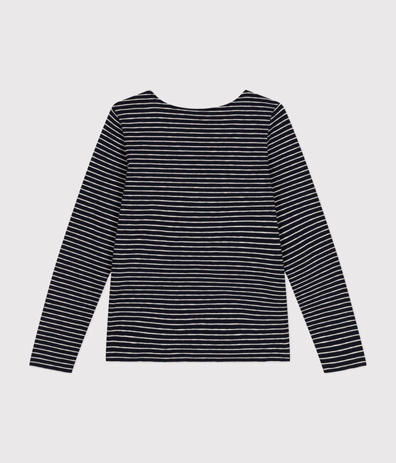 T-shirt Regular a maniche lunghe con scollo rotondo in jersey flammé donna SMOKING/ MONTELIMAR