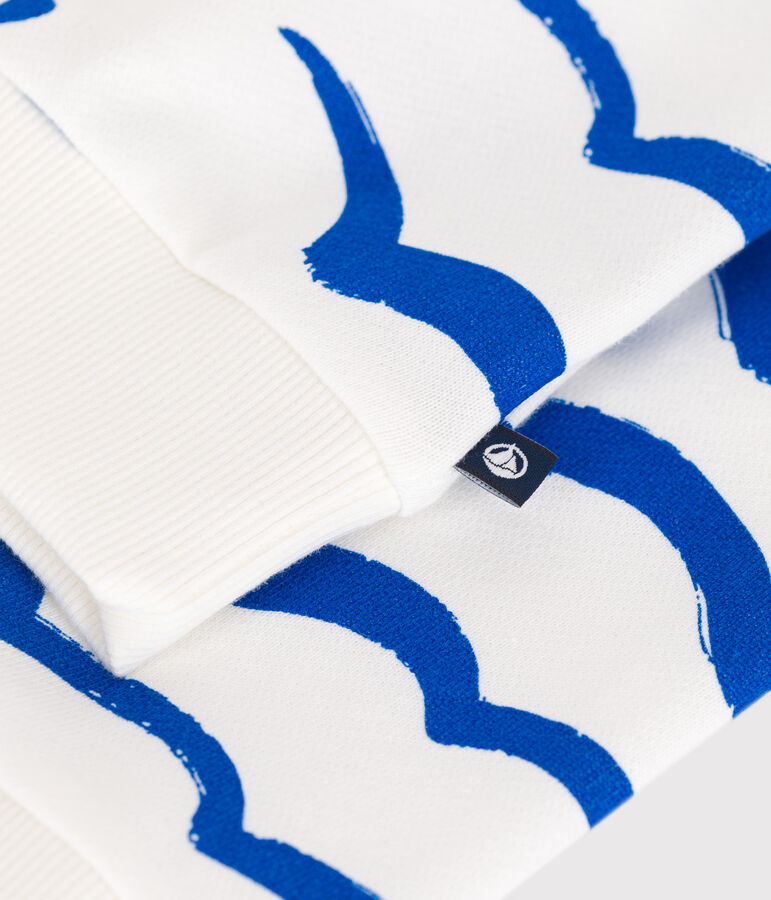 Felpa in cotone stampato bambino bianco/multicolore