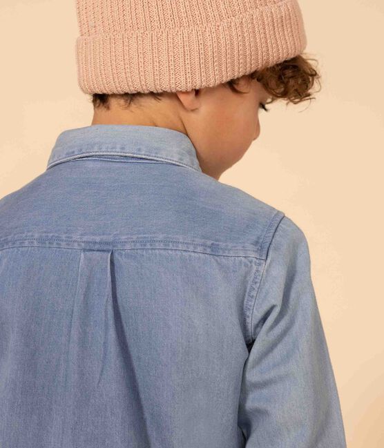 Camicia bambino in denim leggero blu DENIM CLAIR