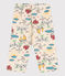 Pantaloni bebè in jersey stampato bianco AVALANCHE/ MULTICO