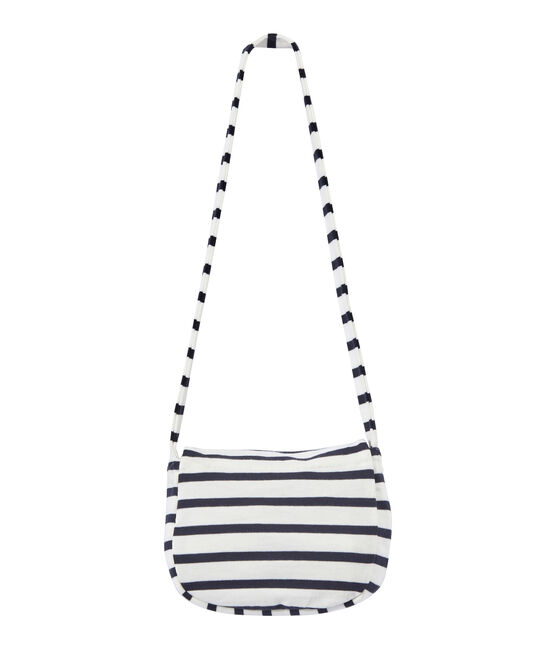 Borsa a tracolla bambina rigata bianco MARSHMALLOW/blu SMOKING