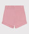 Shorts in cotone tinta unita neonato rosa CHARME