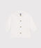 Camicia bebè in piquet di cotone bianco ECUME