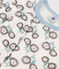 Pigiama trattore bambino unisex in cotone bianco/multicolore