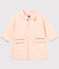 Cappotto rigato bambina bianco MARSHMALLOW/rosa ROSAKO