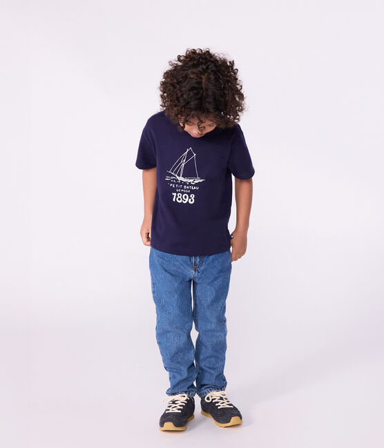 T-shirt a maniche corte con stampa bambino SOIR