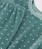 Pigiama bambino unisex in ciniglia motivo stella blu BRUT/bianco MARSHMALLOW