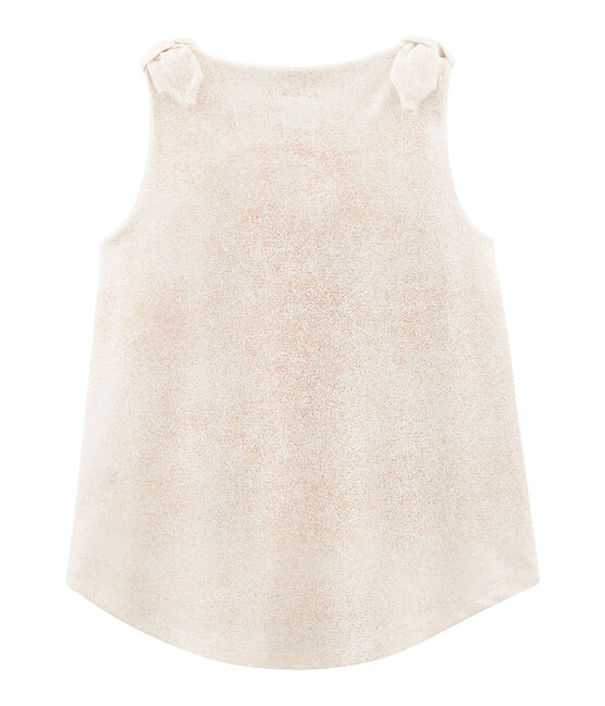 Canottiera bambina bianco MARSHMALLOW/rosa COPPER