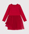 Abito in jersey pesante e tulle bambina COULIS