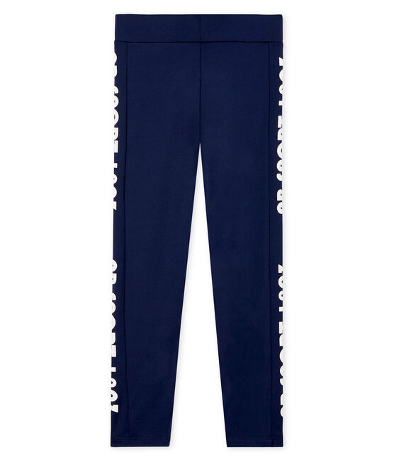 Legging sportivi bambina blu SMOKING