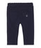 Pantaloni per bebé maschio in molleton blu SMOKING