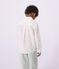 Camicia bambino a maniche lunghe in cotone tinta unita bianco ECUME