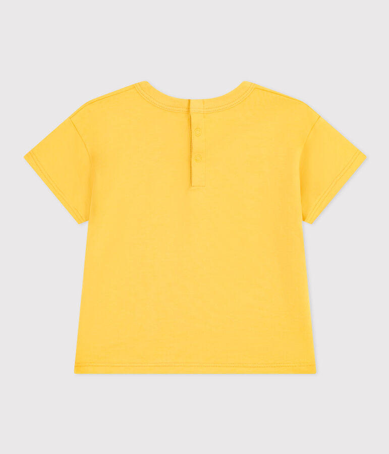 T-shirt a maniche corte in jersey leggero beb&egrave; giallo