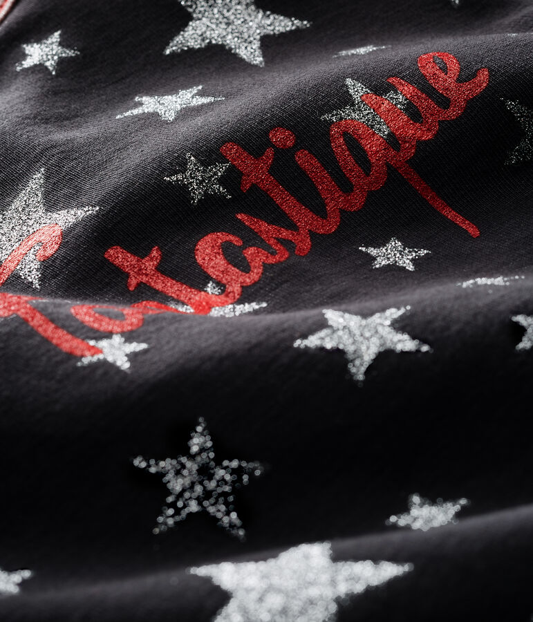 Tutina pigiama senza piedi bambino a costine grigio/grigio