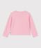 Cardigan in cotone tinta unita bambino rosa