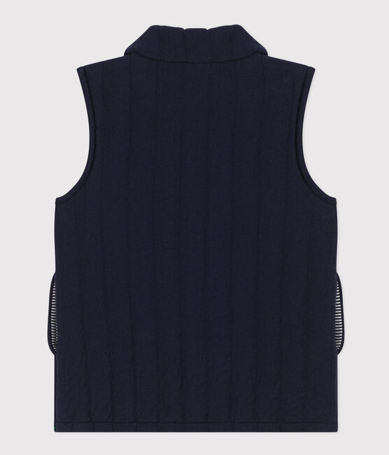 Giacca smanicata in tubique bambino unisex blu SMOKING