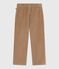 Pantaloni dritti in velluto tinta unita bambino beige ROCHE CLAIR