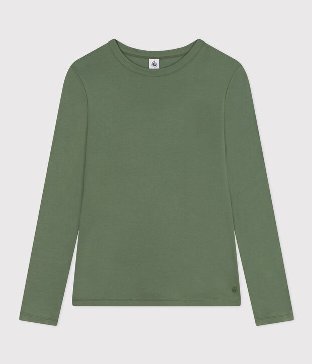 T-shirt L'ICONIQUE girocollo in cotone Donna verde