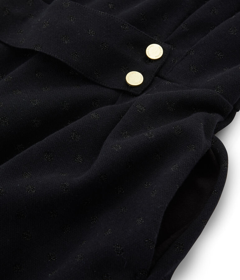 Abito attillato a maniche lunghe donna nero/nero