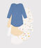 Set di 5 body a maniche lunghe in cotone con stampa spazio neonato variante 1