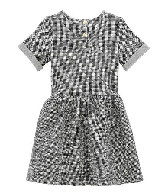Abito maniche corte per bambina grigio CAPECOD/bianco MARSHMALLOW