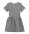 Abito maniche corte per bambina grigio CAPECOD/bianco MARSHMALLOW