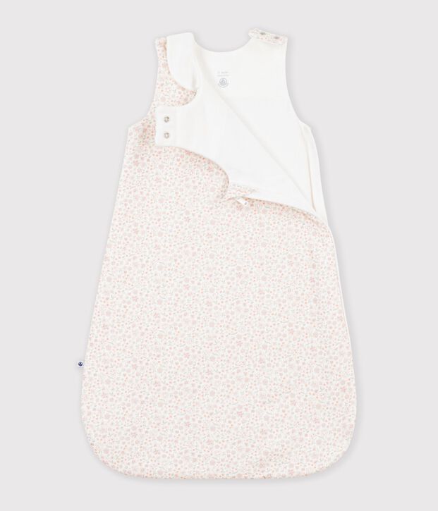 Sacco nanna neonato in cotone con stampa a fiori TOG 1,5 bianco/multicolore